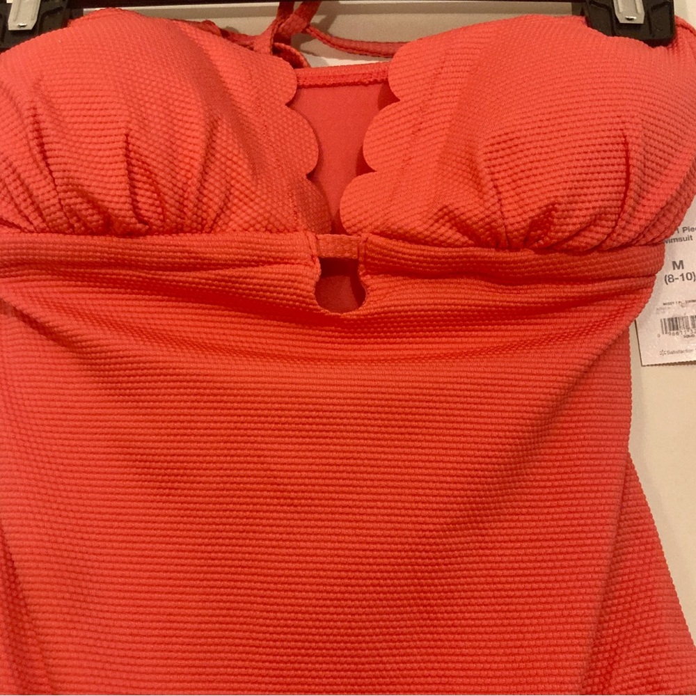 NWT☀️Time and Tru Coral Bathing Suit Size M - Picture 2 of 8